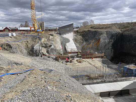 Prosjektet på Tokstadjordet i Ottestad mai 2023